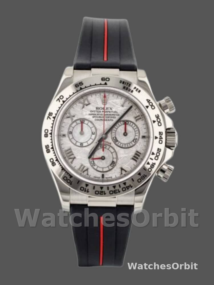 Rolex Daytona 116519MT Meteorite Dial RubberB Strap 40mm Mens Replica Watch
