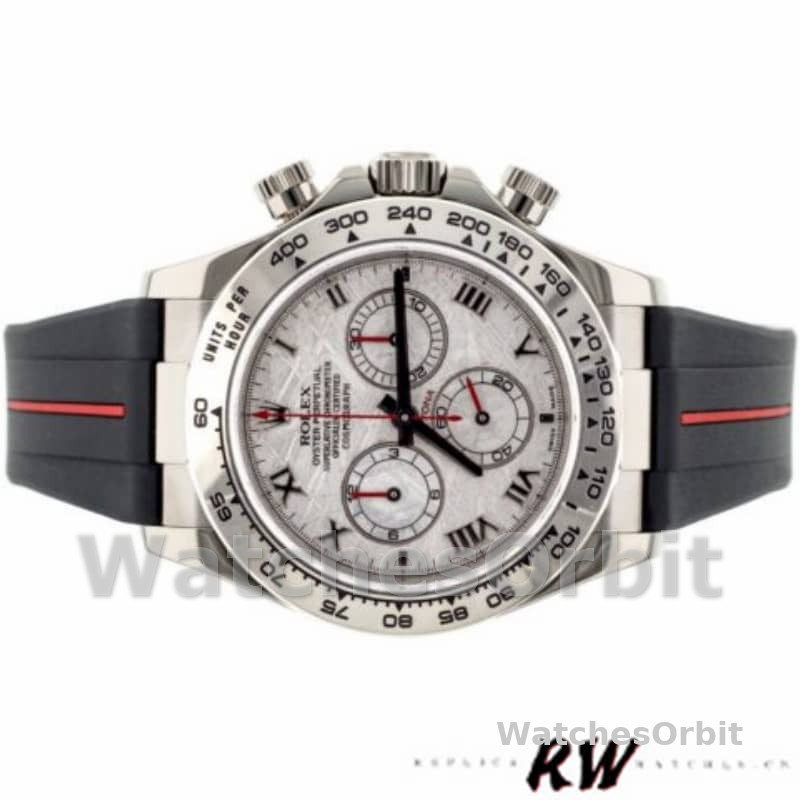 Rolex Daytona 116519MT Meteorite Dial RubberB Strap 40mm Mens Replica Watch