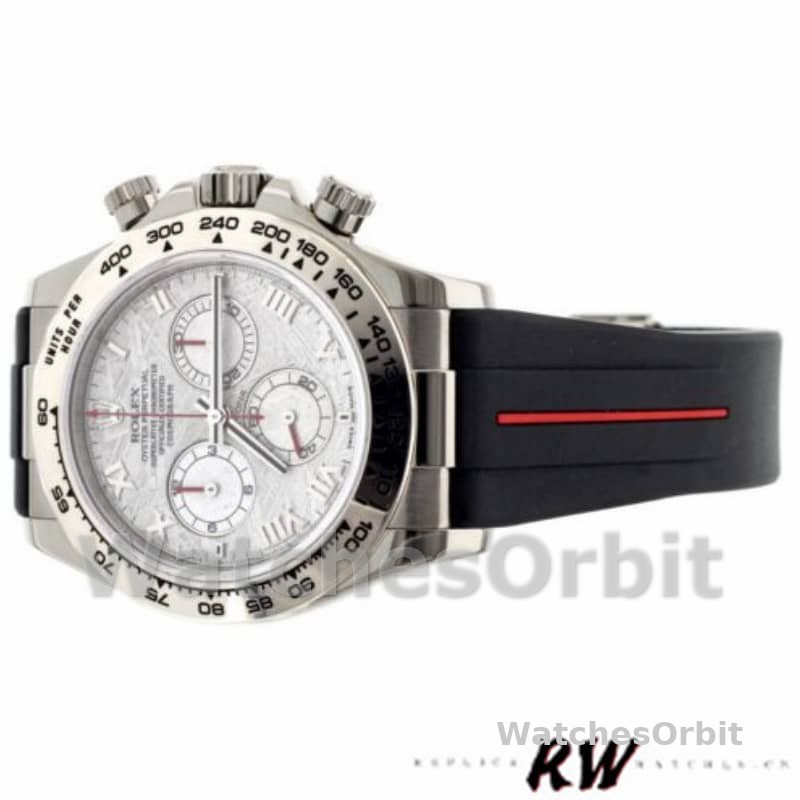 Rolex Daytona 116519MT Meteorite Dial RubberB Strap 40mm Mens Replica Watch
