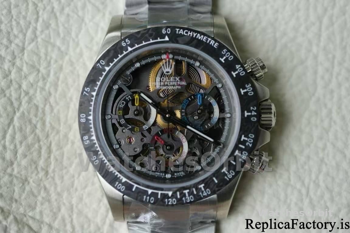 Rolex Daytona 116520 ADG Skeleton Dial Steel Bracelet Steel Case Replica Watch
