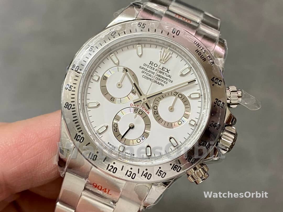 Rolex Daytona 116520 Stainless Steel Case White Dial 40MM Mens Replica Watch