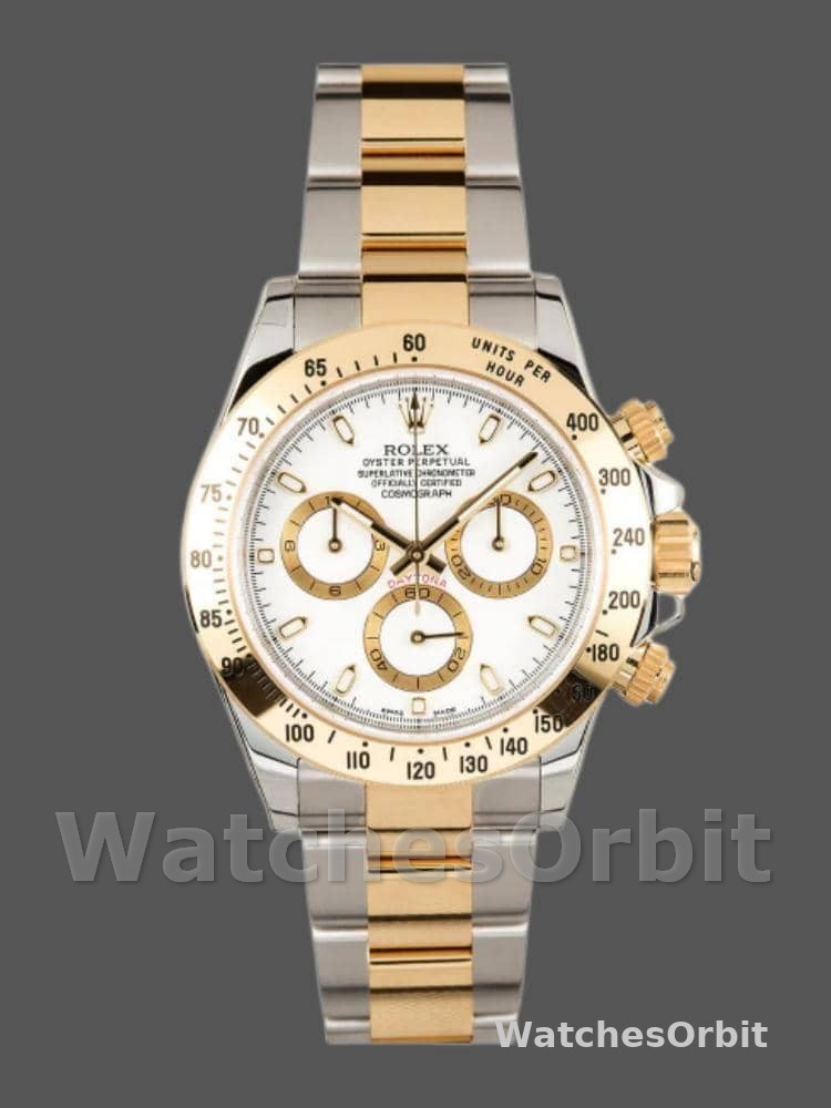 Rolex Daytona 116523 Stainless steel White Dial 40mm Mens Replica Watch