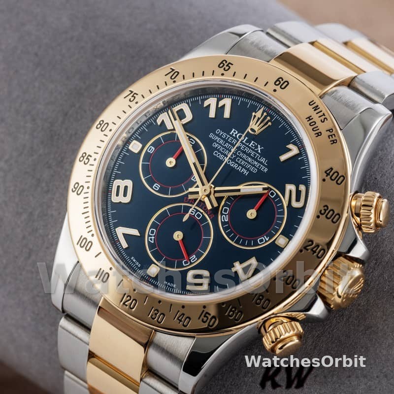 Rolex Daytona 116523 Steel Yellow Gold Blue Racing Dial 40mm Mens Replica Watch