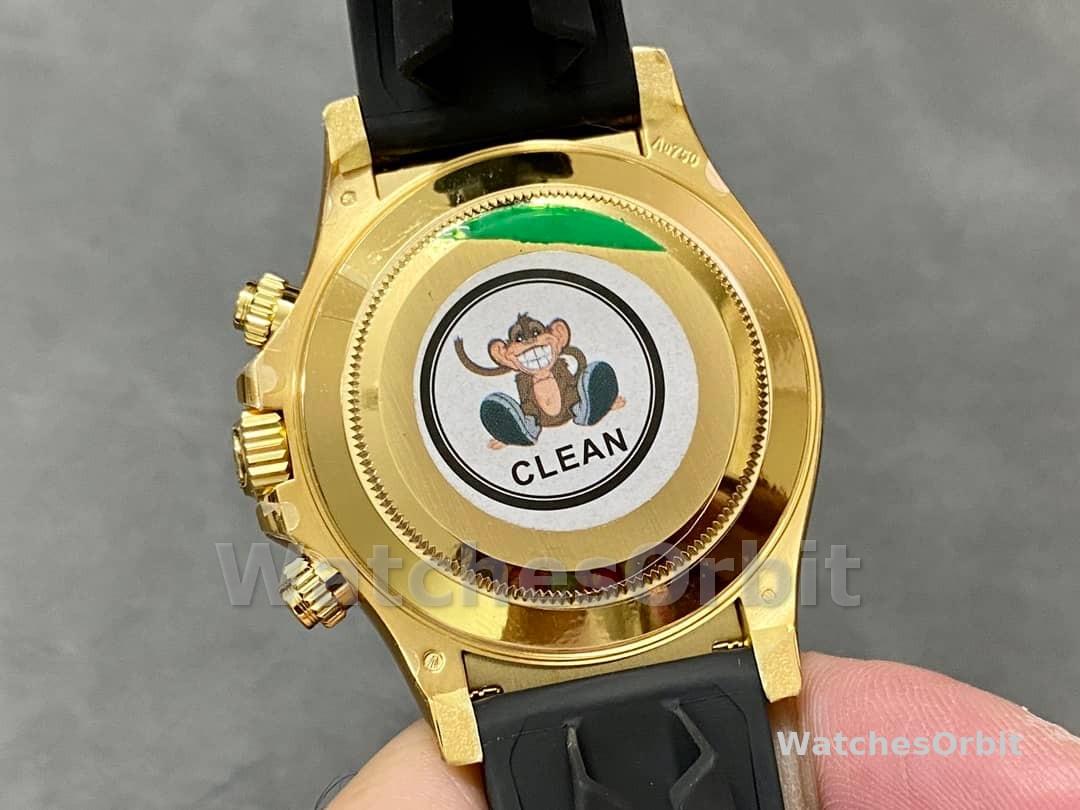 Rolex Daytona 116528 White Arabic Dial Yellow Gold 40mm Mens Replica Watch
