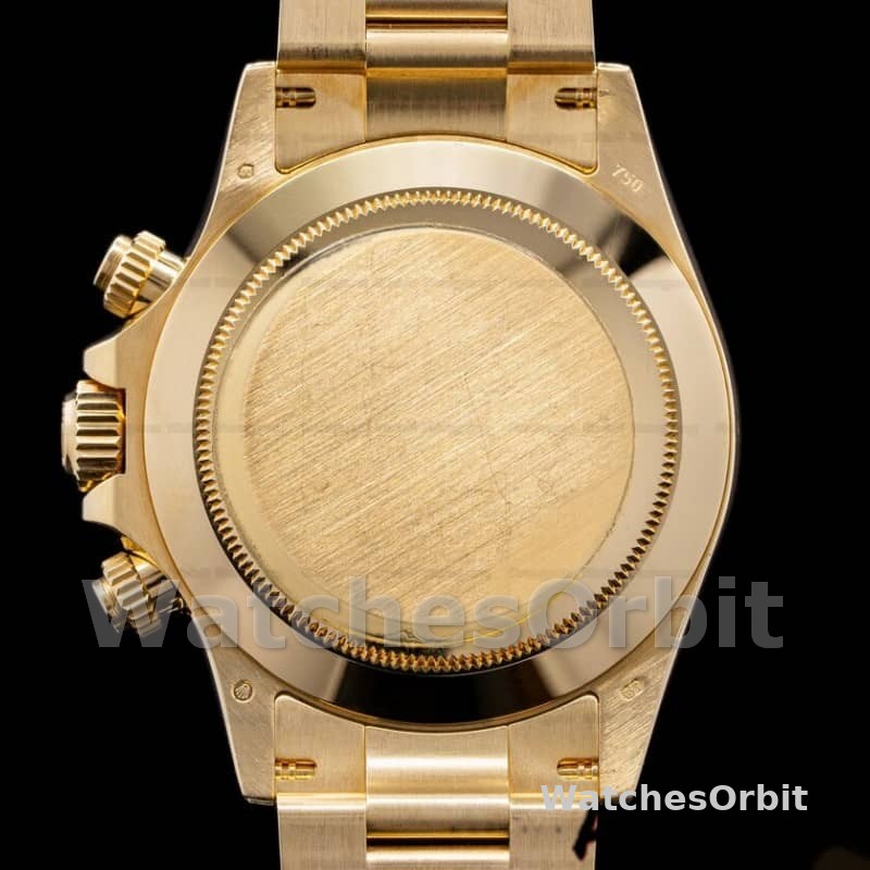 Rolex Daytona 116528 Yellow Gold Champagne Diamond Dial 40mm Mens Replica Watch
