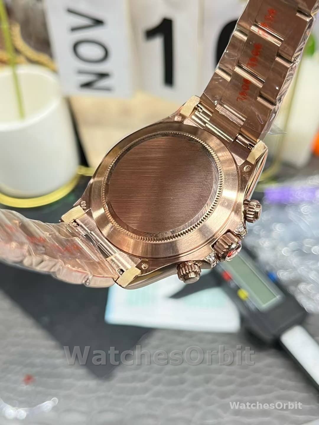 Rolex Daytona 116595RBOW 'Rainbow' Rose Gold Pave Diamond Dial Sapphir
