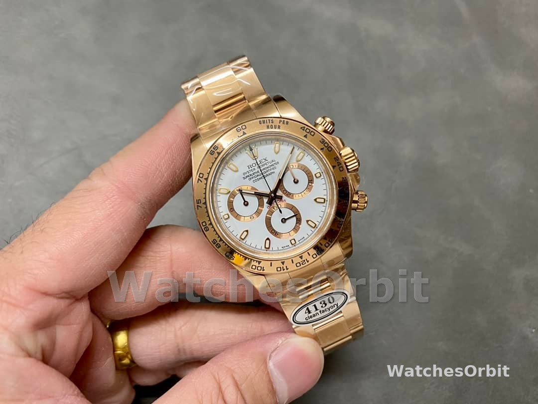 Rolex Daytona 126508 18K Rose Gold White Dial Men's Watch
