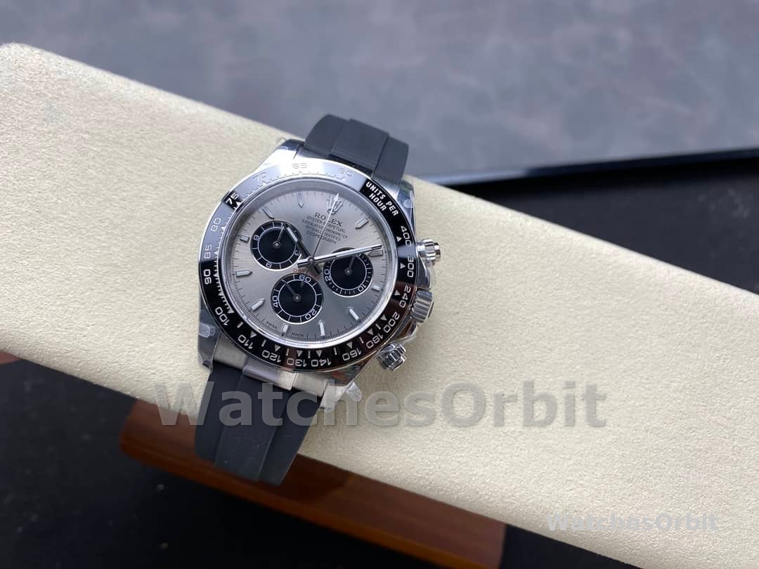 Rolex Daytona 126519LN 0006 40mm Silver Ghost Dial White Gold Oysterflex