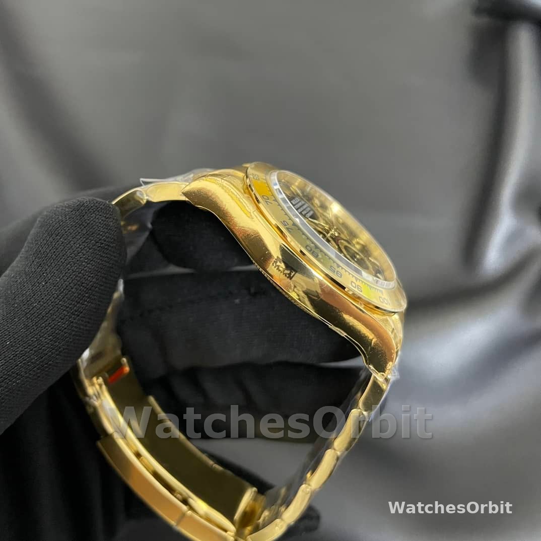 Rolex Daytona 40mm Yellow Gold Oyster Bracelet with Black Stick Dial 126508 0004
