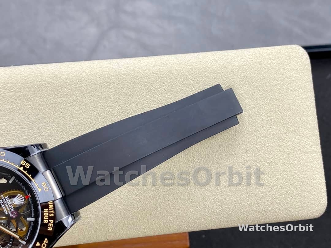 Rolex Daytona Blaken Black 1:1 Mirror Skeleton Dial 40mm Men's Watch