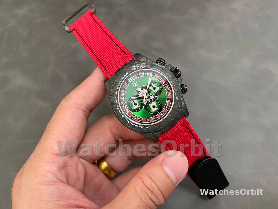 Rolex Daytona Diw Black Carbon Lucky Player (casino) 40mm Oyster