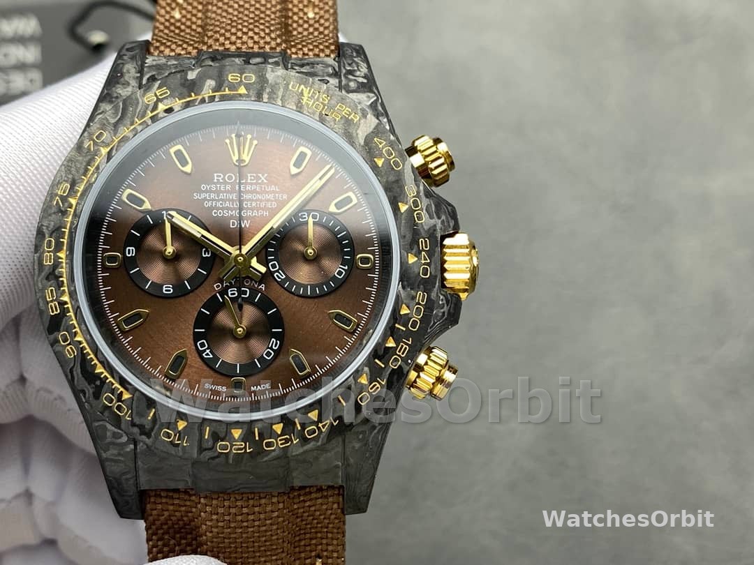 Rolex Daytona DiW Black Gold Customised  NTPT Carbon Fiber 40mm