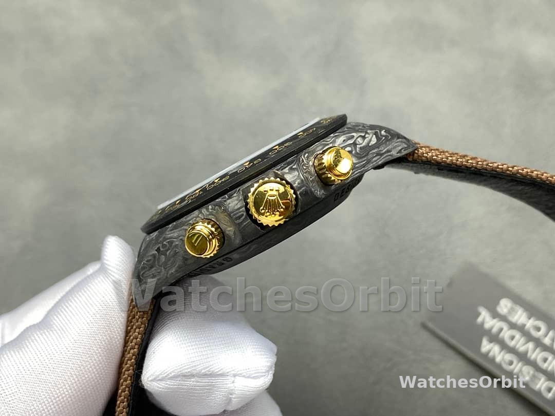 Rolex Daytona DiW Black Gold Customised  NTPT Carbon Fiber 40mm