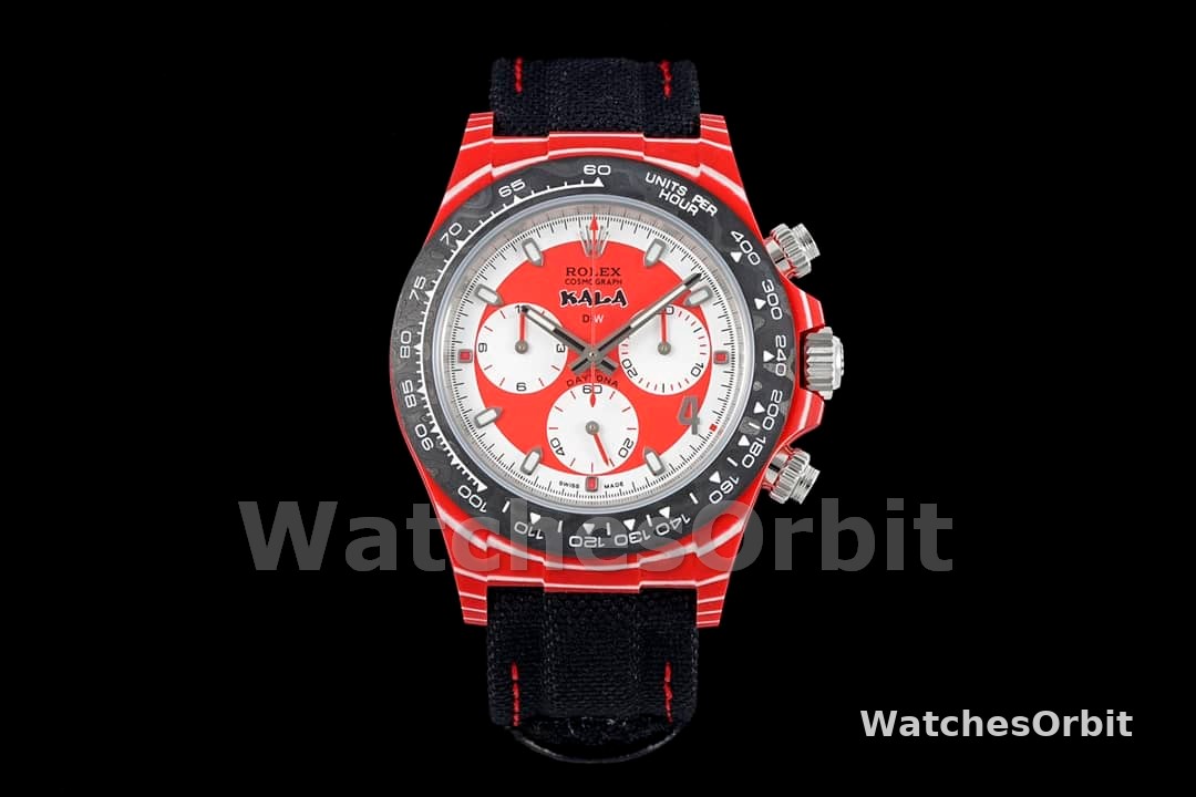 Rolex Daytona Diw x Kakha Kaladze Customised Oyster Red Quartz Carbon Fiber 40mm