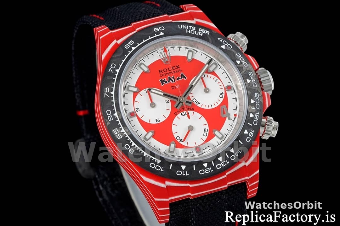 Rolex Daytona Diw x Kakha Kaladze Customised Oyster Red Quartz Carbon Fiber 40mm