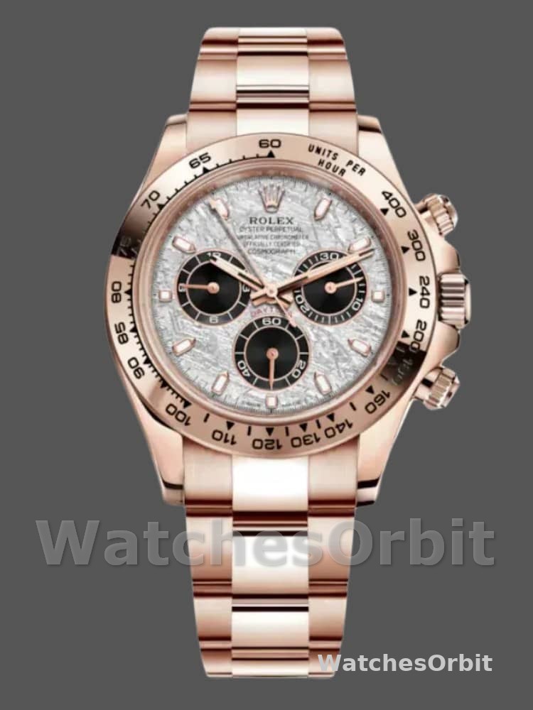 Rolex Daytona m116505 Everose Gold Meteorite Grey Dial 40MM Mens Replica Watch