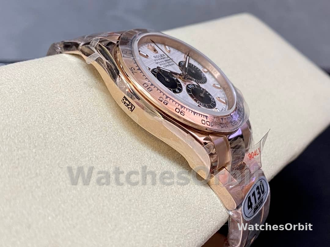 Rolex Daytona m116505 Everose Gold Meteorite Grey Dial 40MM Mens Replica Watch