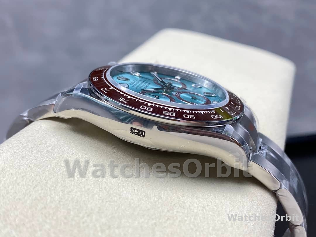 Rolex Platinum Cosmograph Daytona Ice Blue Ice Blue Diamond Baguette Mark 126506 0002