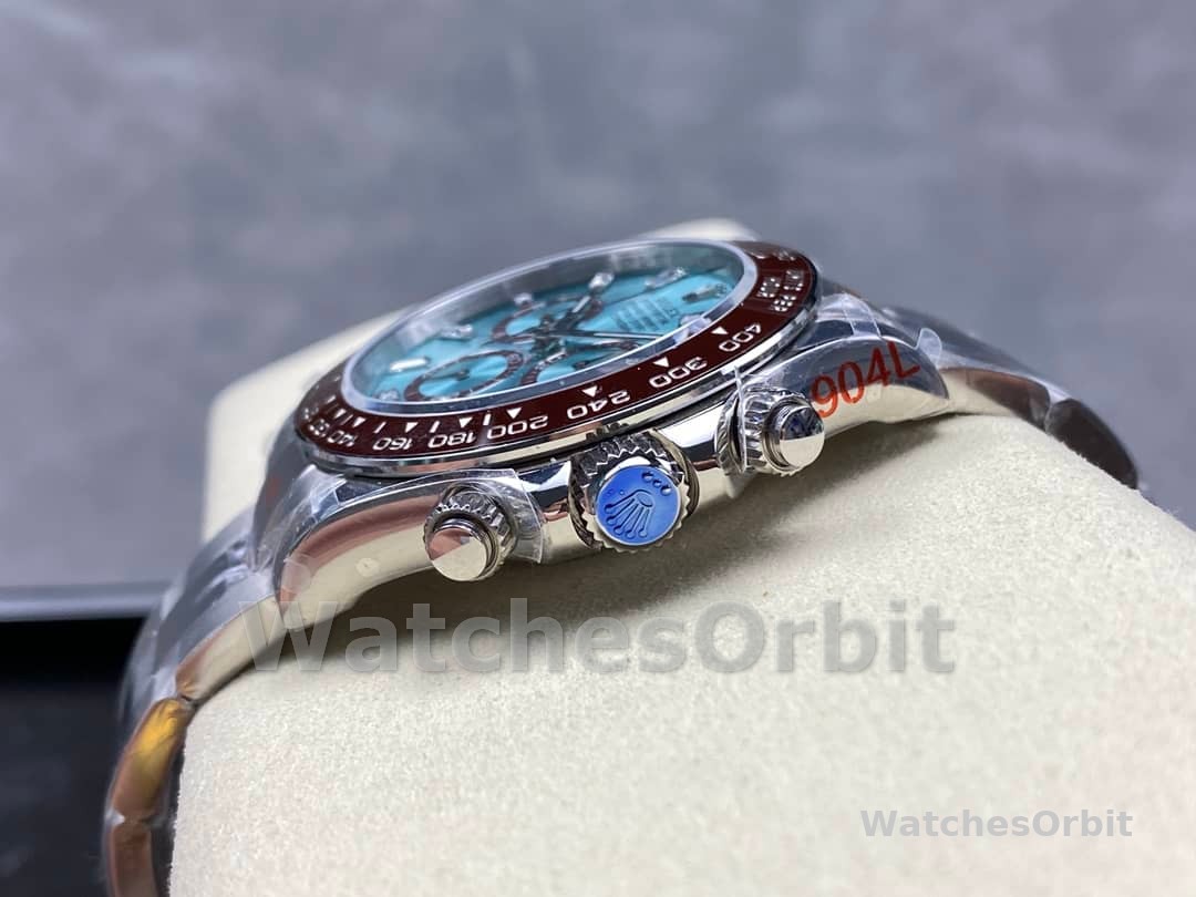 Rolex Platinum Cosmograph Daytona Ice Blue Ice Blue Diamond Baguette Mark 126506 0002