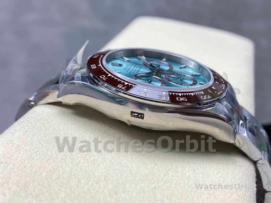 Rolex Platinum Cosmograph Daytona Ice Blue Index Dial Oyster Bracelet 126506 0001