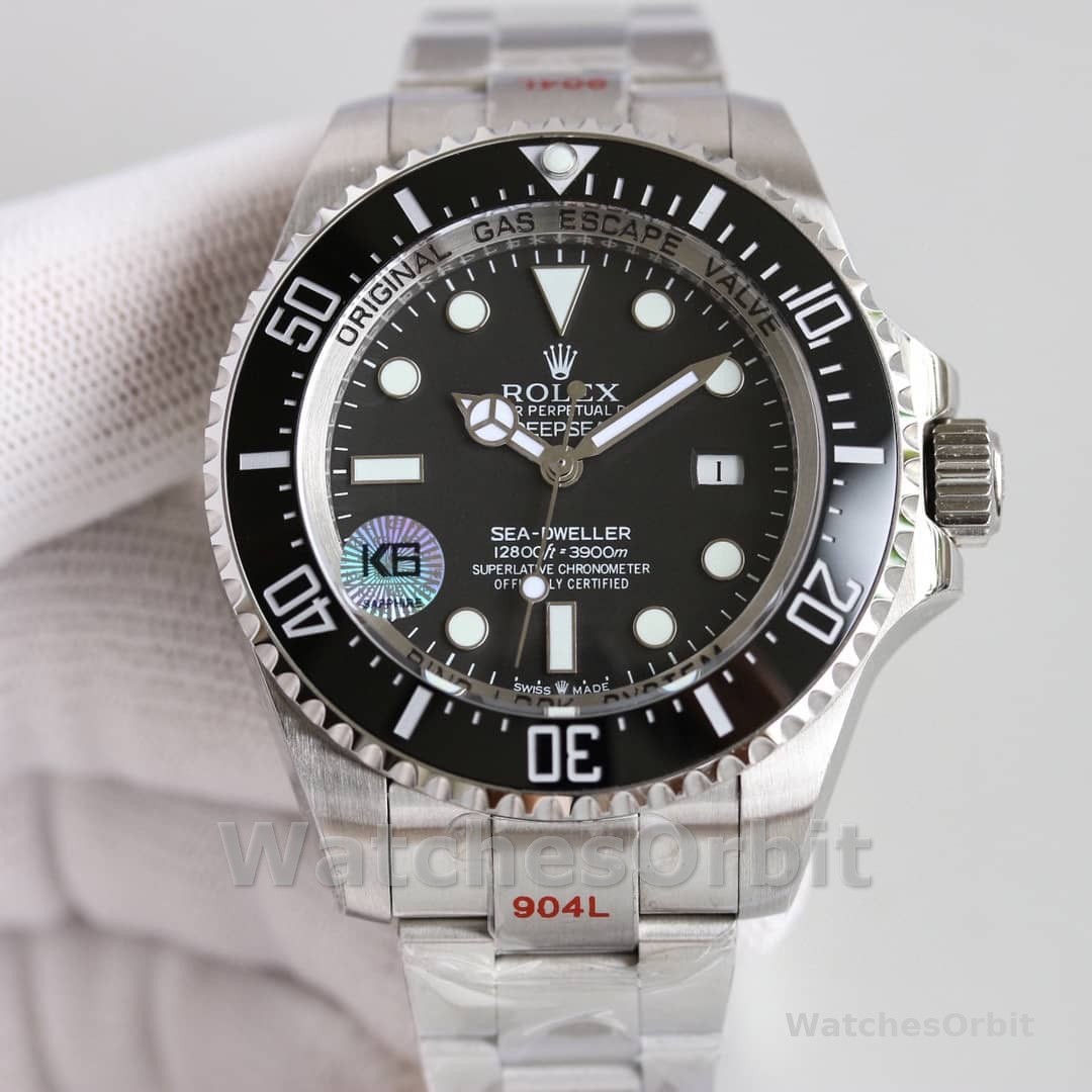 Rolex Deepsea 126660 Black Dial Oyster Steel 44mm Mens replica watch