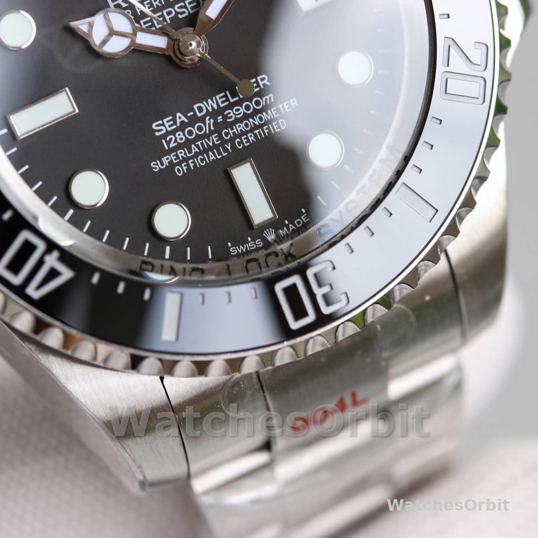 Rolex Deepsea 126660 Black Dial Oyster Steel 44mm Mens replica watch