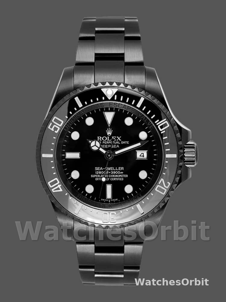 Rolex Sea-Dweller Deepsea 116660 PVD/DLC Coated Stainless Steel Black Dial 44MM Mens Replica Watch