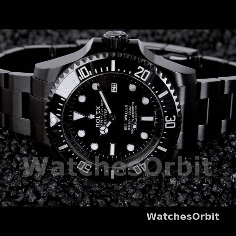 Rolex Sea-Dweller Deepsea 116660 PVD/DLC Coated Stainless Steel Black Dial 44MM Mens Replica Watch