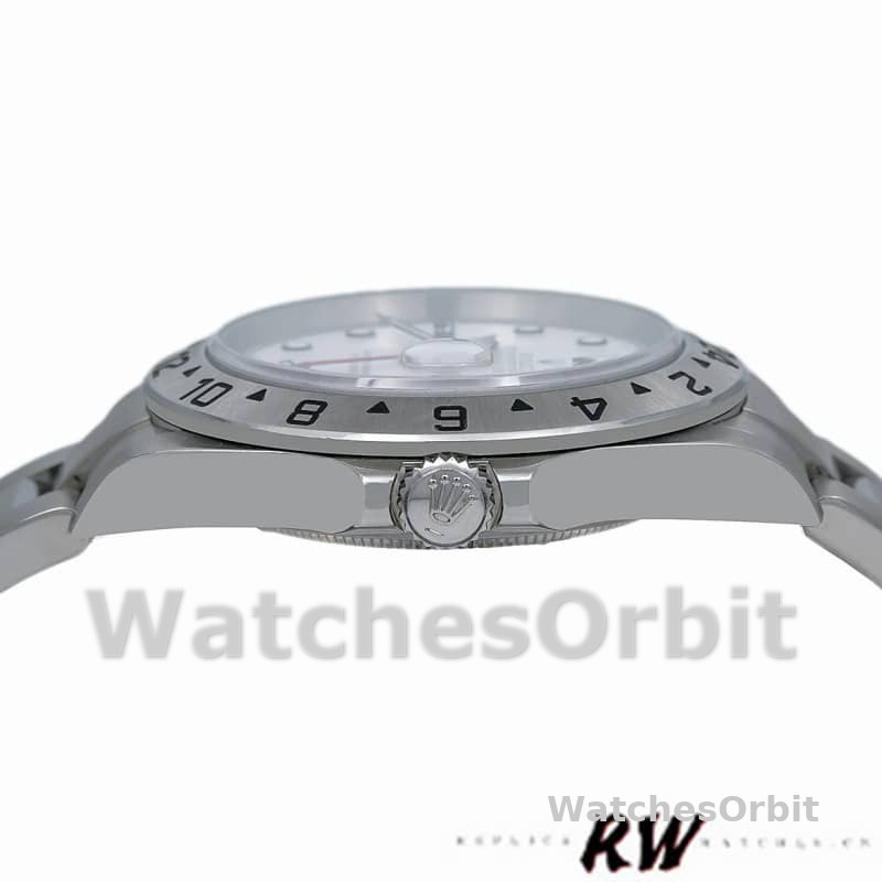 Rolex Explorer II 16570 Stainless Steel White Dial 40MM Mens Replica Watch