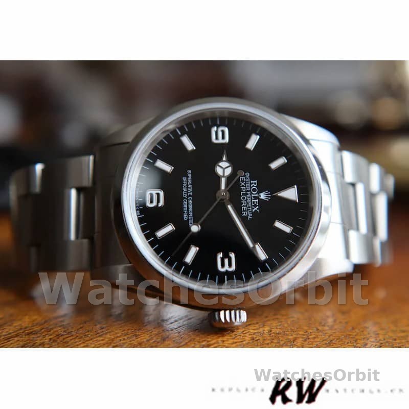 Rolex Explorer SRL156 14270 Stainless Steel Black Dial 36MM Mens Replica Watch