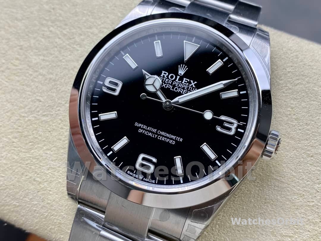 Rolex Explorer SRL156 14270 Stainless Steel Black Dial 36MM Mens Replica Watch