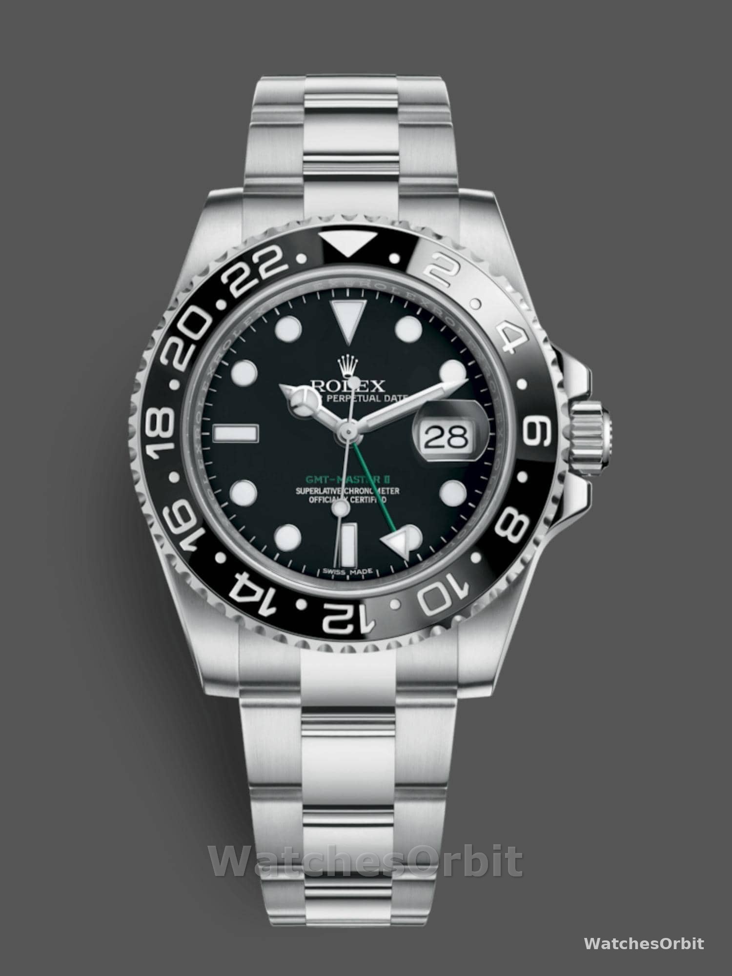 Rolex GMT-Master II 116710LN Black Dial Stainless steel case 40mm Mens Replica Watch