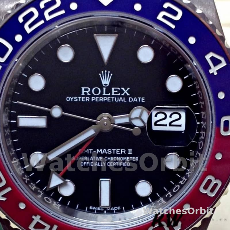 Rolex GMT Master II 116719BLRO White Gold Pepsi Black Dial 40mm Mens Replica Watch