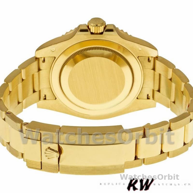 Rolex GMT-Master II 116758 Yellow Gold Pave Dial 40mm Mens Replica Watch