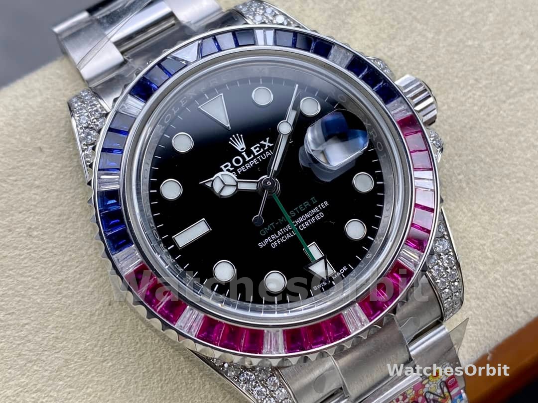 Rolex GMT Master II 116759SA Black Dial 40mm Mens Replica Watch