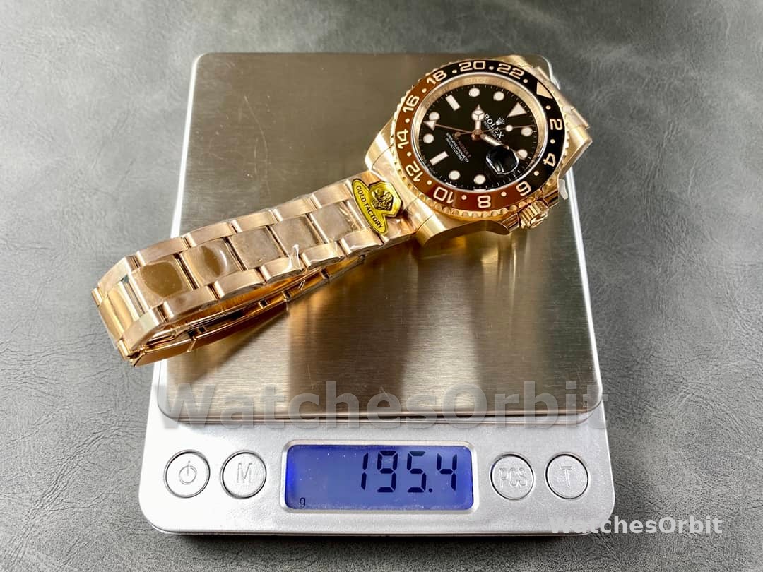 Rolex GMT-Master II 126715CHNR Black Dial Everose case 40MM Mens Replica Watch
