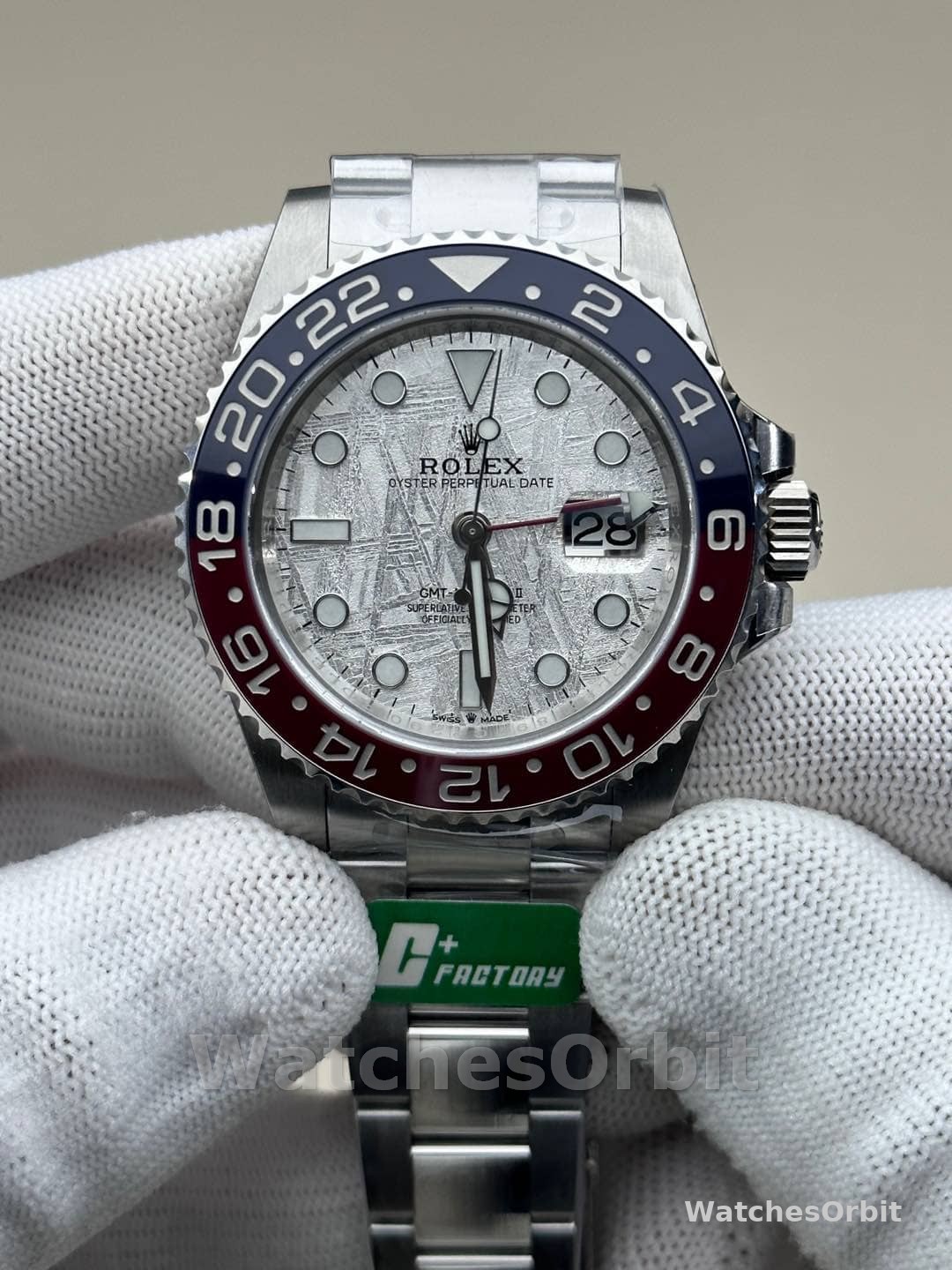 Rolex GMT-Master II 126719 0002 White Gold Meteorite Grey Dial 40mm Mens Replica Watch