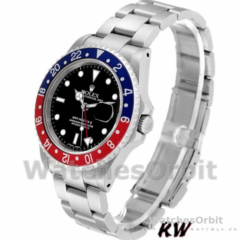 Rolex GMT-Master II 16710 Black Dial Blue Red Pepsi Bezel 40MM Mens Replica Watch