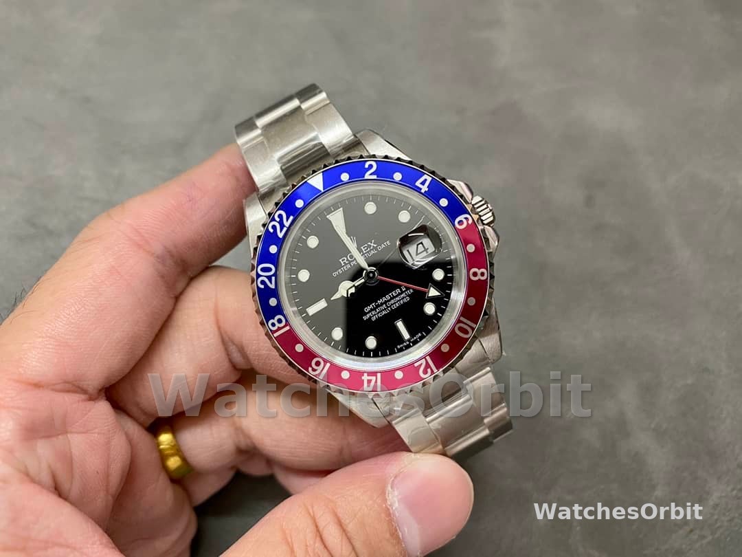 Rolex GMT-Master II 16710 Black Dial Blue Red Pepsi Bezel 40MM Mens Replica Watch