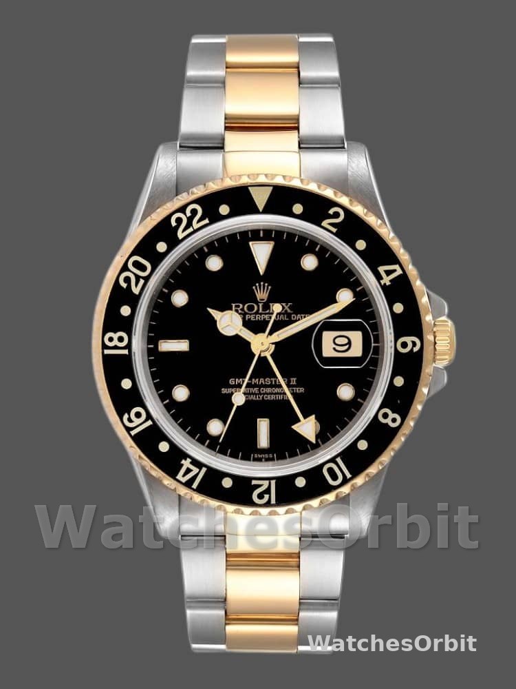 Rolex GMT-Master II 16713LN Steel Yellow Gold Black Dial 40MM Mens Replica Watch