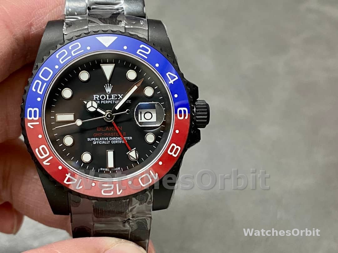 Rolex GMT Master II 40mm Pepsi 126710blro 0002 Black Dial