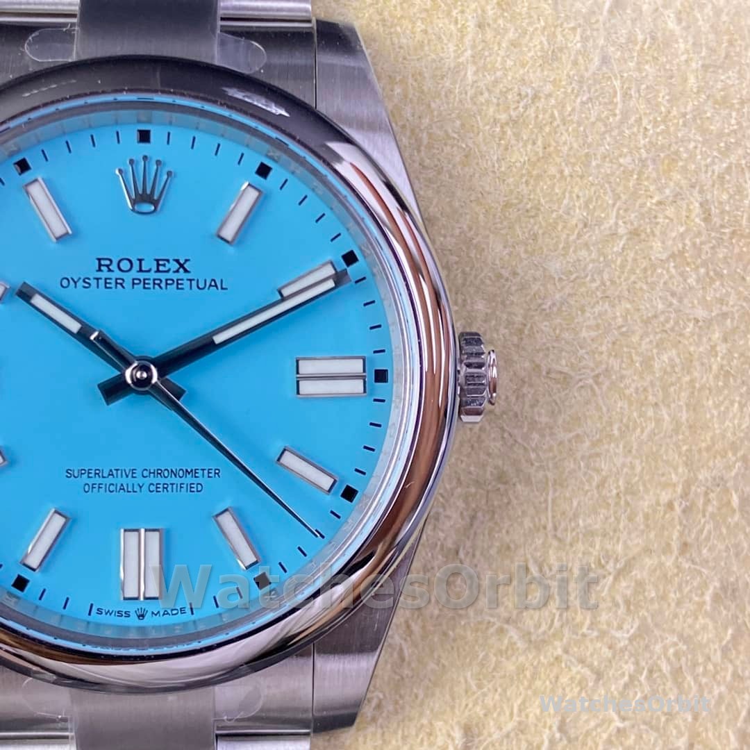 Rolex Men's Oyster Perpetual 41 Turquoise Dial m124300 0006 Men's Watch