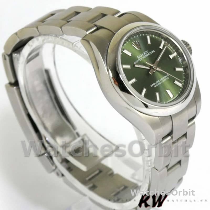 Rolex Oyster Perpetual 176200 Olive Green Dial Oyster Bracelet 26mm Lady Replica Watch