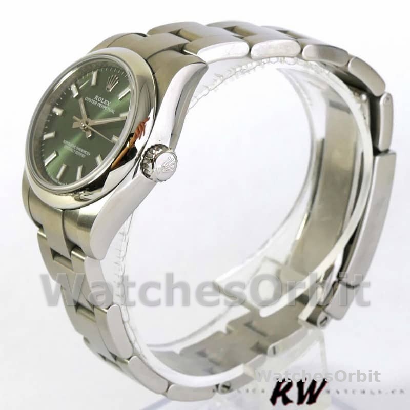 Rolex Oyster Perpetual 176200 Olive Green Dial Oyster Bracelet 26mm Lady Replica Watch