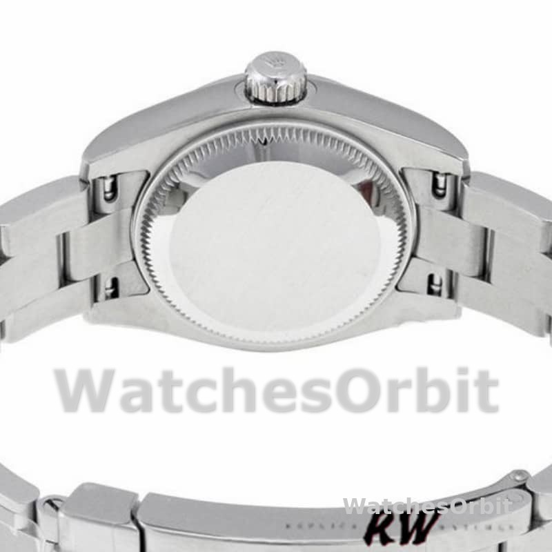 Rolex Oyster Perpetual 176200 Rhodium Grey Roman Numeral Dial 26mm Lady Replica Watch