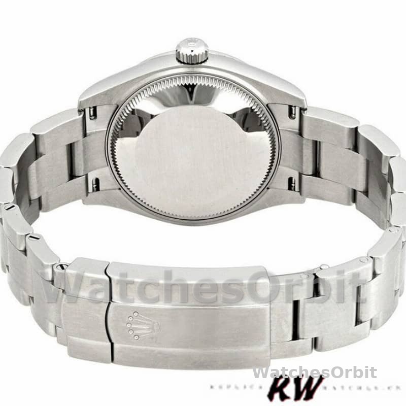 Rolex Oyster Perpetual 176200 Silver Arabic Dial Oyster Bracelet 26mm Lady Replica Watch