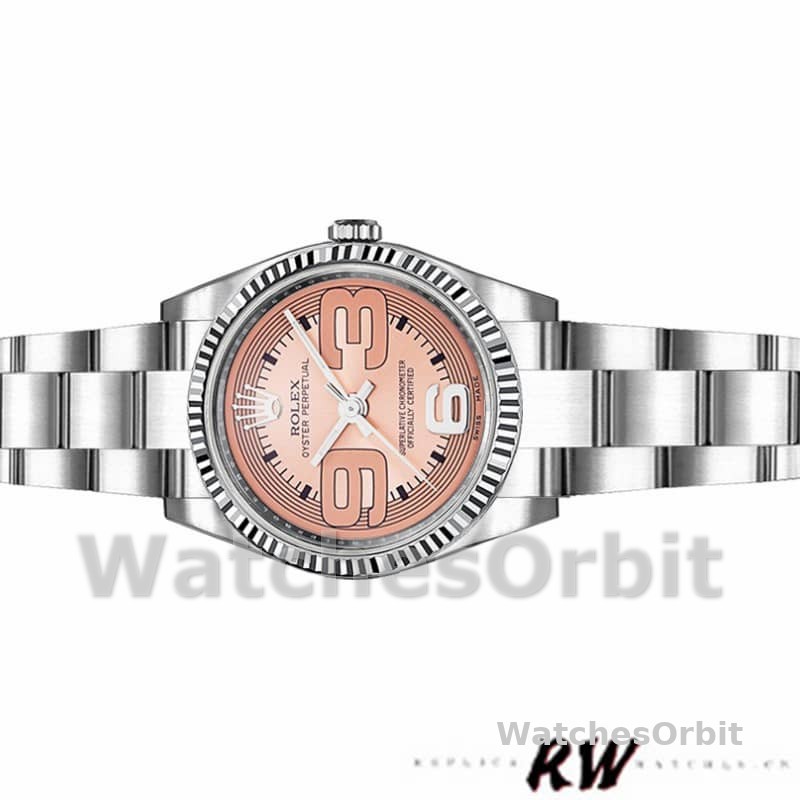Rolex Oyster Perpetual 176234 Pink Maxi Arabic Numerals Dial 26MM Lady Replica Watch