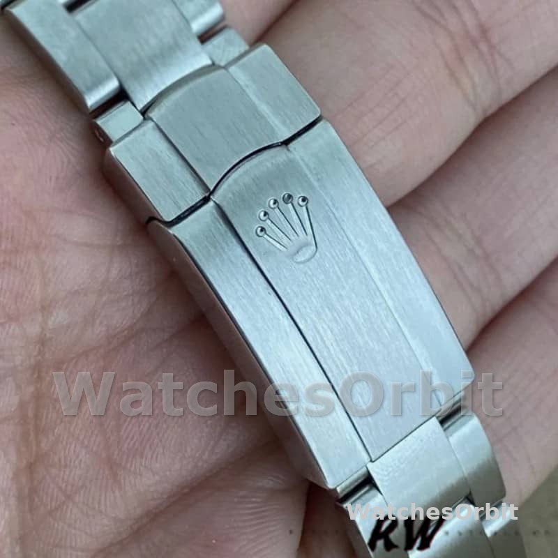 Rolex Oyster Perpetual 177200 Silver Dial Blue Markers 31mm Lady Replica Watch