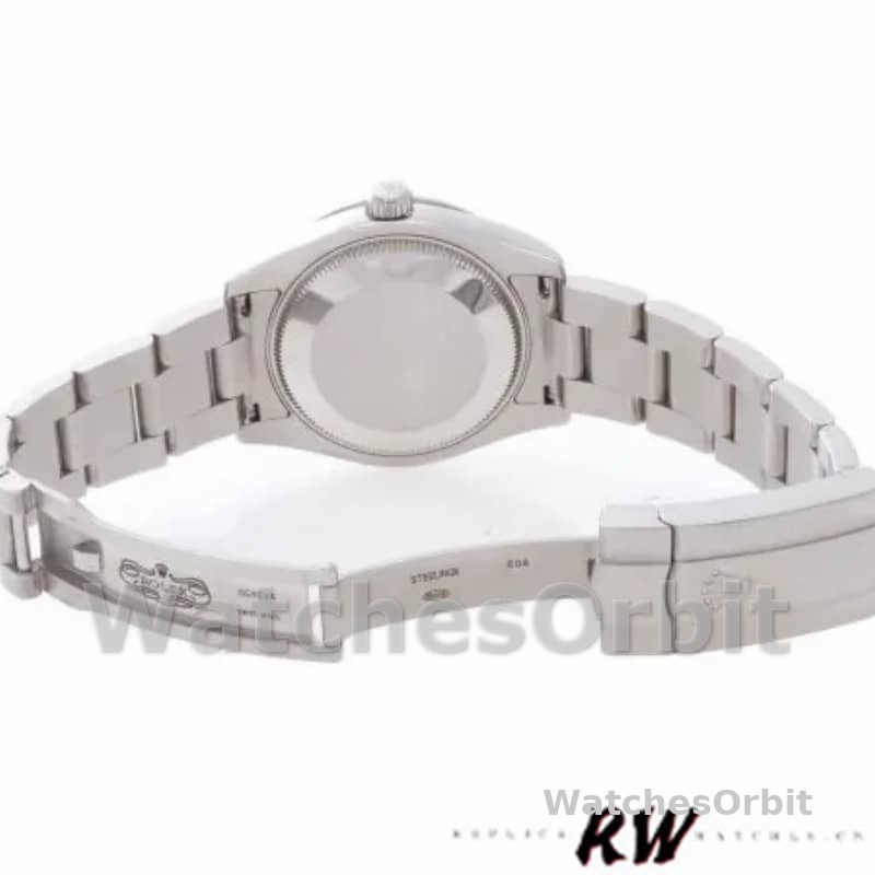 Rolex Oyster Perpetual 177200 Silver Maxi Arabic Dial 31mm Lady Replica Watch