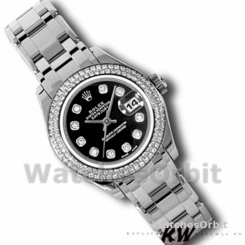Rolex Masterpiece Pearlmaster 80339 Diamant Bezel 29MM Lady Replica Watch